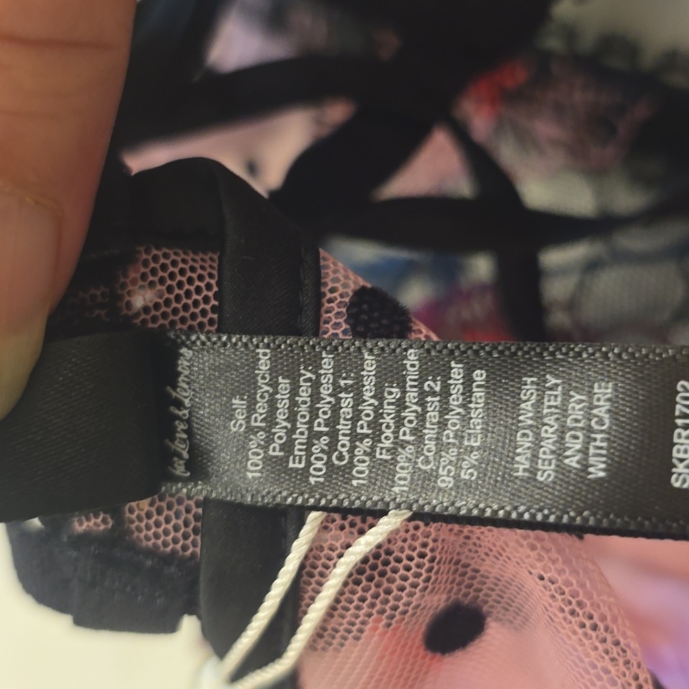 NWT For Love & Lemons Zinnia High Neck Embroidered Bra. 34B - Picture 11 of 11